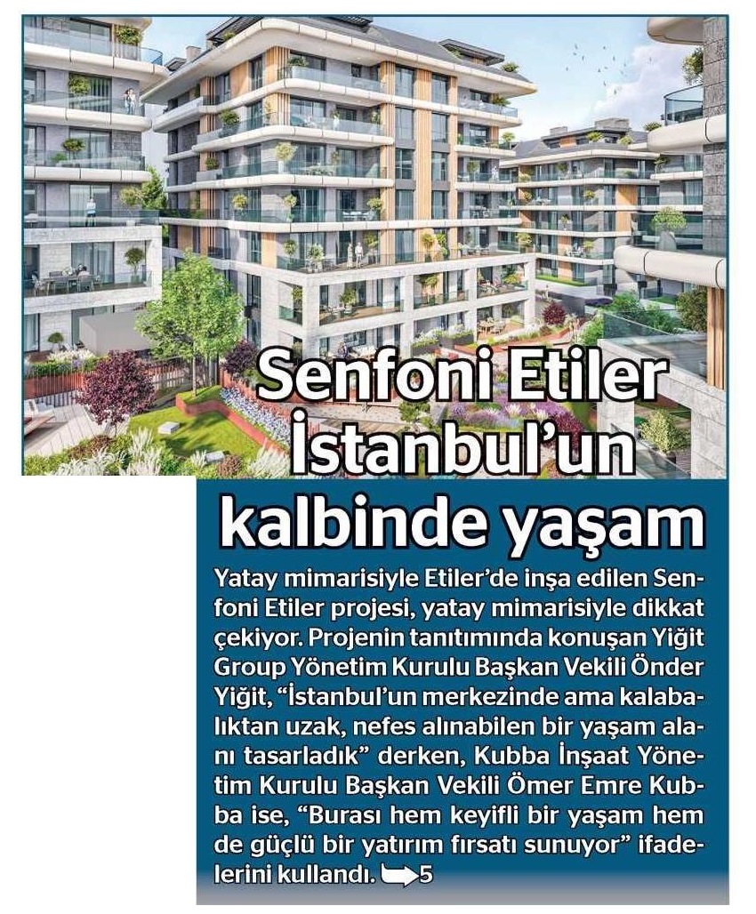 Senfoni Etiler İstanbul'un kalbinde yaşam.